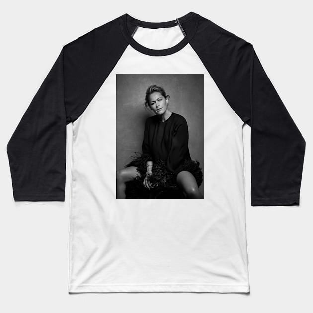 Helene Fischer in black and white Baseball T-Shirt by Athira-A